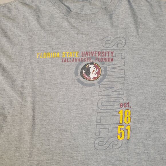 Vintage Starter Florida State Gray Seminoles T Shirt Mens L - Picture 3 of 7